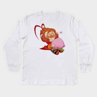 Cute Monkey King Kids Long Sleeve T-Shirt